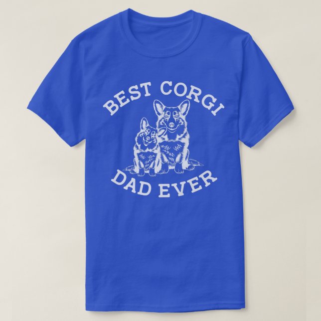 Camiseta Mejor Papá Corgi, Regalos De Amantes De Perro Para (Diseño del anverso)