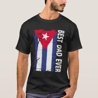 Camiseta Mejor Papá Cubano Que Nunca Padre Día Bandera De C
