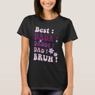 Camiseta Mejor Papá Dadá Padre Bruh Padres Día Morado Groov