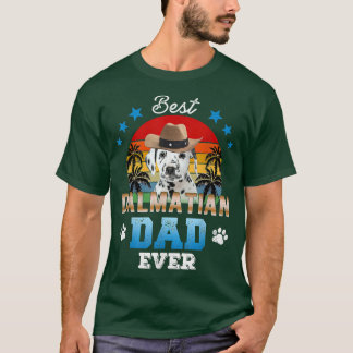 Camiseta Mejor Papá Dalmátiano Que El Mejor Perro Que Ama A