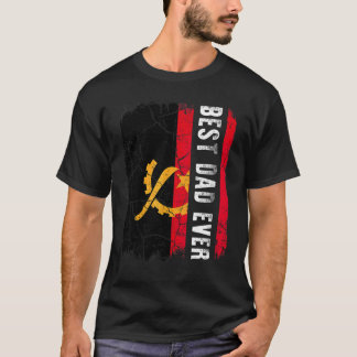 Camiseta Mejor papá de Angola que nunca padre de padre de b