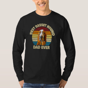Camiseta Mejor papá de Basset Hound de todos los tiempos Ba
