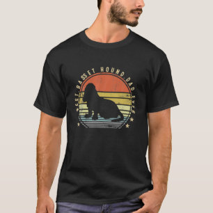 Camiseta Mejor papá de Basset Hound del mundo Regalos para 