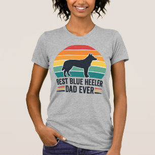 Camiseta Mejor papá de Blue Heeler de todos los tiempos Dis