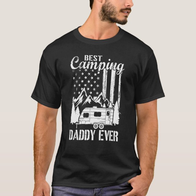 Camiseta Mejor papá de campamento que nunca padre de bander (Anverso)