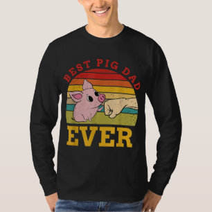 Camiseta Mejor papá de cerdo nunca divertido diseño de cerd