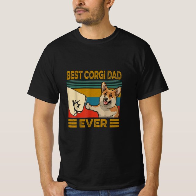 Camiseta Mejor Papa de Corgi (Anverso)