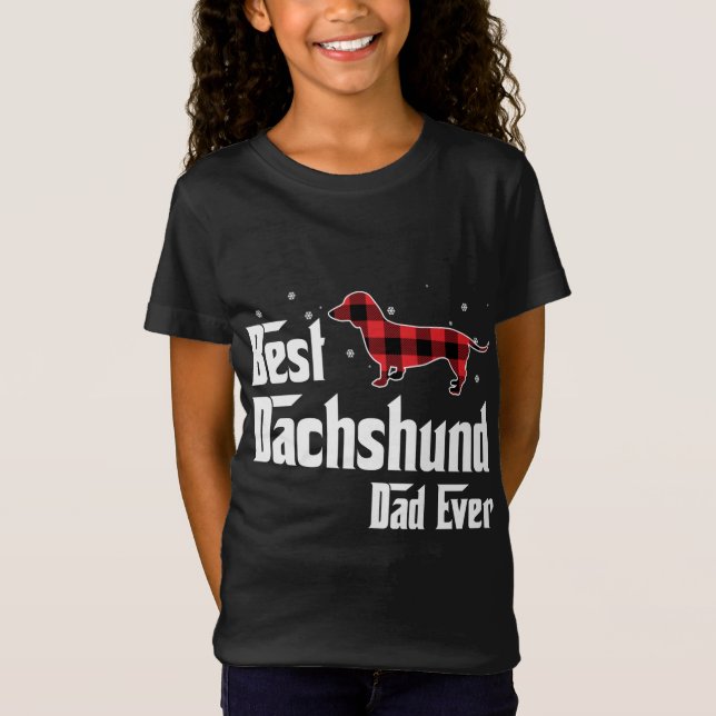 Camiseta Mejor Papá De Dachshund Que Los Navidades De La Re (Anverso)