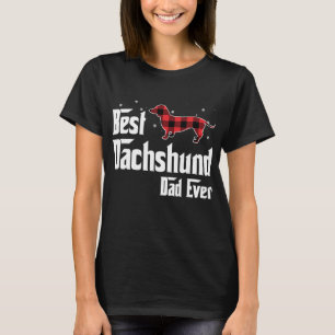 Camiseta Mejor Papá De Dachshund Que Los Navidades De La Re