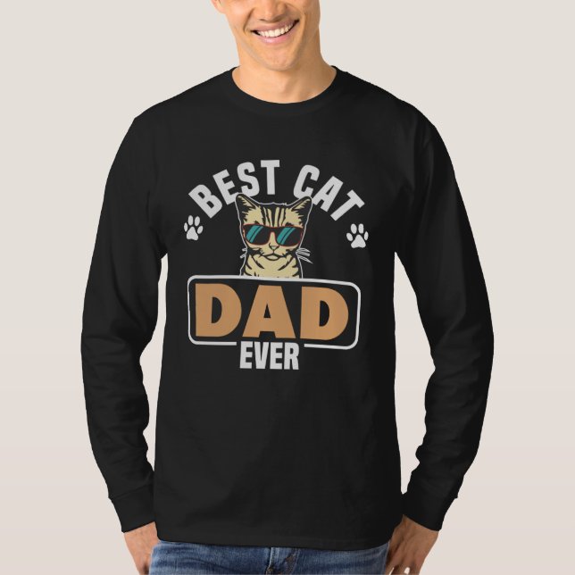 Camiseta Mejor papá de gato de todos (Anverso)