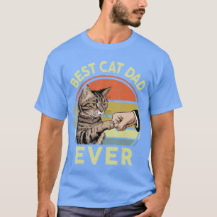Camiseta Mejor papá de gato de todos los tiempos regalo del