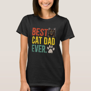 Camiseta Mejor papá de gato tortuga Propietario de gato Tor