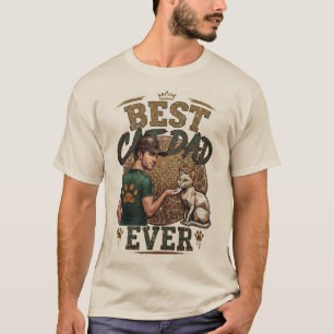 Camiseta Mejor Papá de Gatos del Mundo