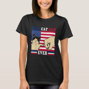 Camiseta Mejor Papá de Gatos del Mundo Día del Padre Frase
