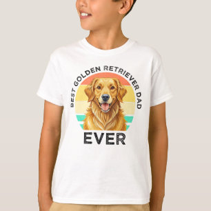 Camiseta Mejor papá de Golden Retriever de todos los tiempo