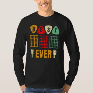 Camiseta Mejor Papá de Guitarra de Todos los Tiempos Acorde
