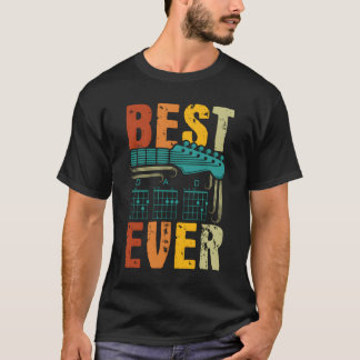 Camiseta Mejor Papá de Guitarra de Todos los Tiempos Acorde