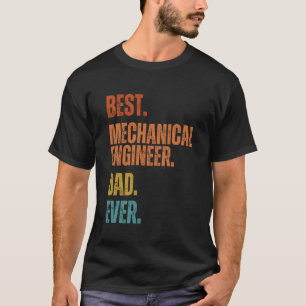 Camiseta Mejor papá de ingeniería mecánica de todos los tie