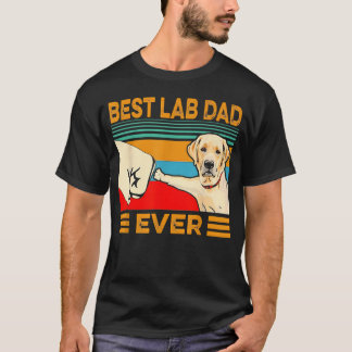 Camiseta Mejor Papá de Lab de Todos los Tiempos Retro