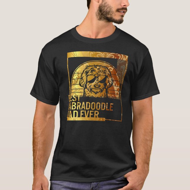 Camiseta Mejor papá de Labradoodle papá de perro de todos l (Anverso)