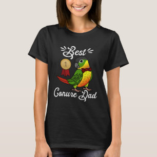 Camiseta Mejor papá de loro, conure de mejilla verde de lad