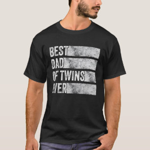 Camiseta Mejor Papá De Los Gemelos Invitación De Embarazo G
