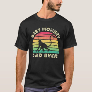 Camiseta Mejor papá de mono para hombres Día de los padres 