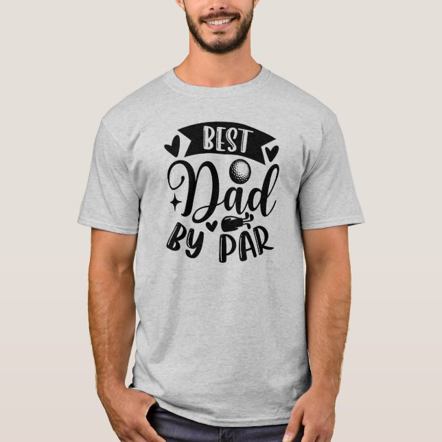 Camiseta Mejor papá de Par: Tributo de un amante del golf (Anverso)