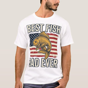 Camiseta Mejor Papá de Peces de la Historia Diseño de Camis
