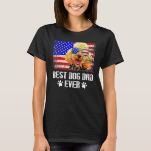 Camiseta Mejor Papá de Perro Americano Poodle
