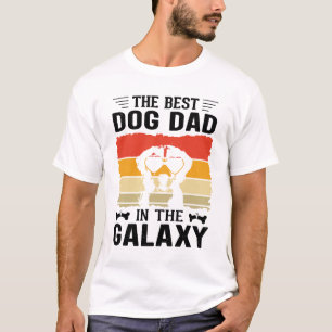 Camiseta *Mejor papá de perro en el arte digital de Galaxy