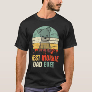 Camiseta Mejor Papá de Perro Morkie Feliz Día del Padre Pap