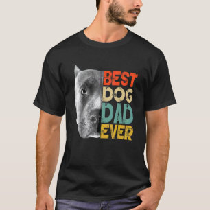 Camiseta Mejor papá de perro Pitbull del mundo Día del Padr