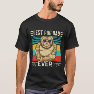 Camiseta Mejor papá de pug de todos los tiempos esencial 16