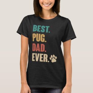 Camiseta Mejor papá de pug de todos Perro pug