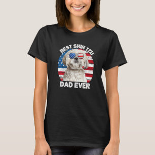 Camiseta Mejor papá de Shih Tzu de todos los tiempos 4 de j