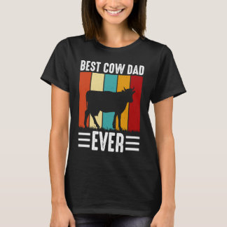 Camiseta Mejor Papá de Vaca de Todos los Tiempos