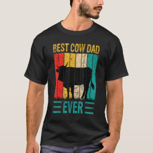 Camiseta Mejor papá de vaca jamás Granja de vacas Granjero