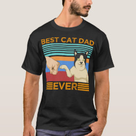 Camiseta mejor papá del gato nunca