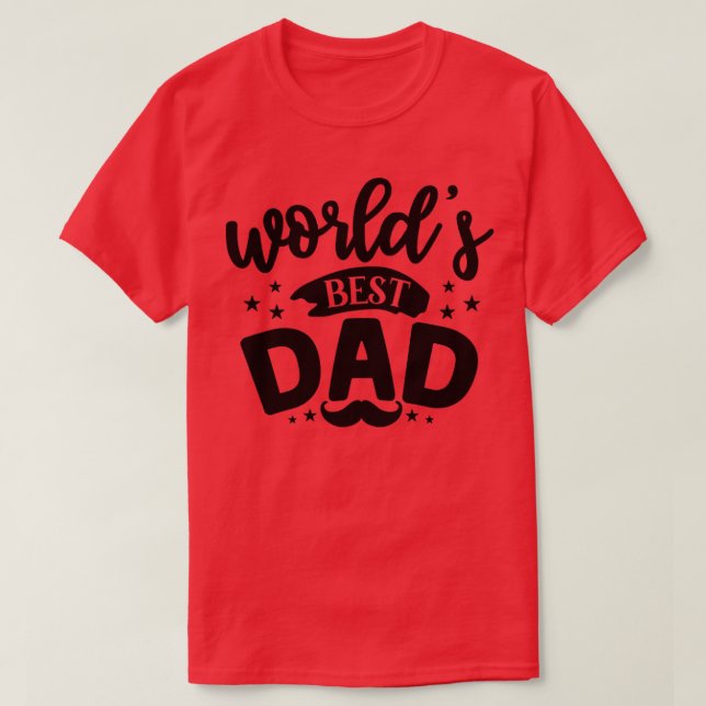 Camiseta Mejor papá del mundo3 (Diseño del anverso)