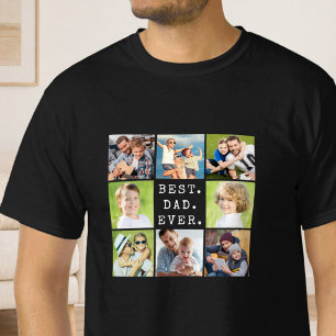 Camiseta MEJOR PAPÁ DEL MUNDO 8 Colage de Fotos