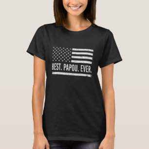 Camiseta Mejor Papá del Mundo Americano Bandera Papá Para P