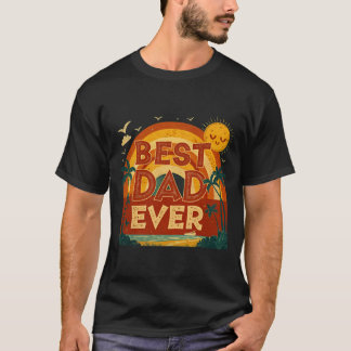 Camiseta mejor papá del mundo atardecer