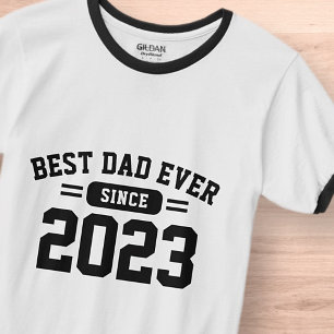 Camiseta Mejor Papá del Mundo Atlético Moderno Elegante Día
