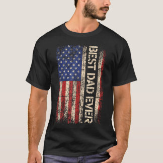 Camiseta Mejor Papá del Mundo Bandera Americana de EE. UU.