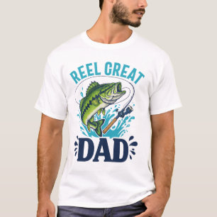 Camiseta Mejor Papá del Mundo Carrete Gran Papá Pescando