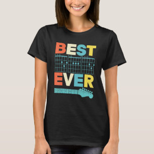 Camiseta Mejor Papá del Mundo D A D Acorde Papá Guitarrista