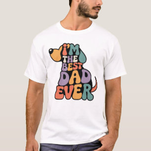 Camiseta Mejor Papá del Mundo Diseño Gráfico de Perro
