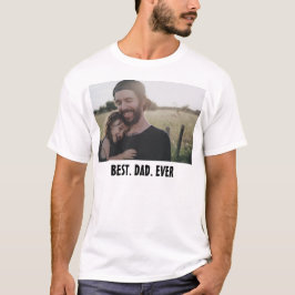 Camiseta Mejor Papá del Mundo – Foto moderna del Día del Pa