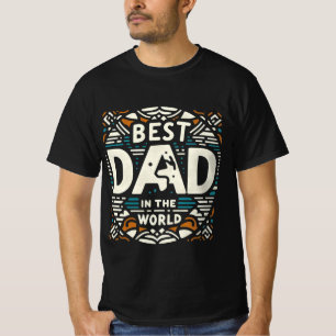 Camiseta Mejor Papá Del Mundo - Geométrico Retro